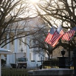 The White House - not complete without a few American flags
