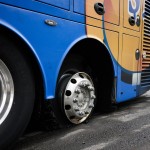 On the way to Boston my Megabus had a flat tire. Took two hours to get us a replacement bus.