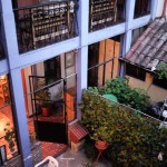 Inner yard of our 'Black Cat' hostel in Quetzaltenango. One of the best hostels we saw in Guatemala.