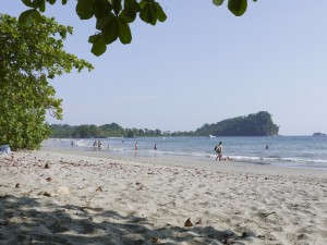 The pacific beach in Manuel Antonio