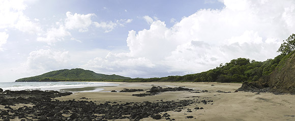 One of the beaches near Tamarindo. No people. Almost paradise.